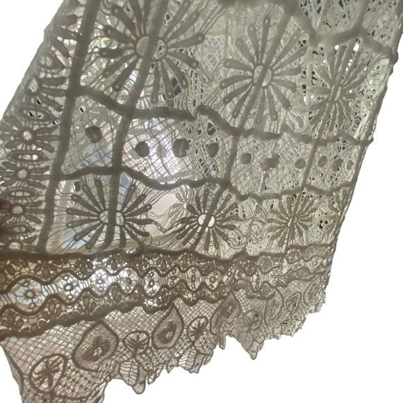 Nasty Gal Women White Crochet Dress or Cover-Up Sleeveless Large - Picture 5 of 7